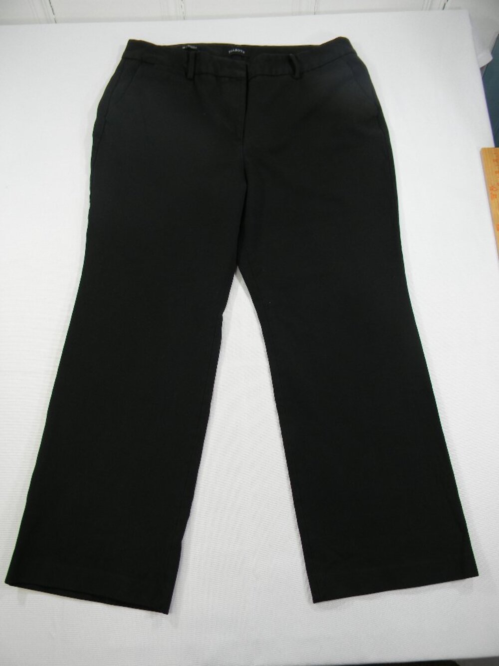 Talbots Barely Boot Curvy Dress Pants Size 18 Black Career Stretch Slacks